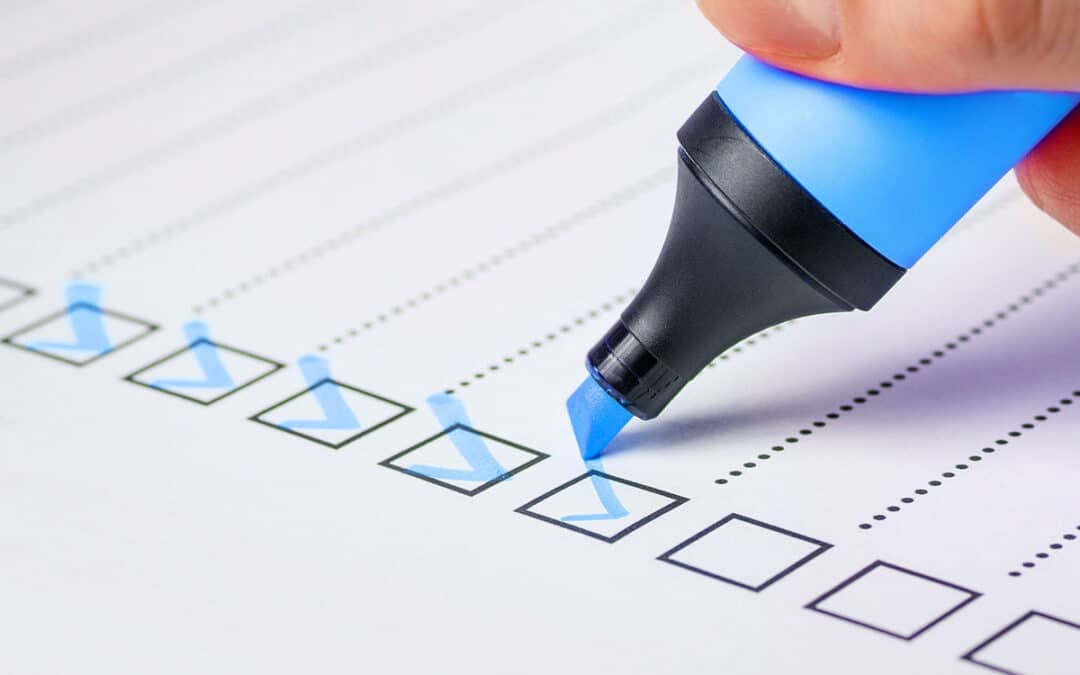 Highlighter Used To Make A Checklist